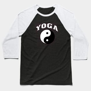 Yin Yang Yoga Baseball T-Shirt